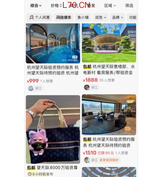 杭州顶级豪宅验资8000万 有人闲鱼1888元“卖”看房资格