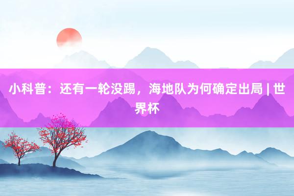 小科普：还有一轮没踢，海地队为何确定出局 | 世界杯