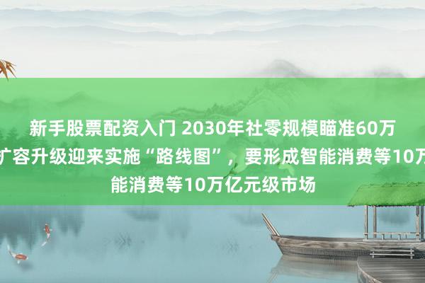 新手股票配资入门 2030年社零规模瞄准60万亿元！消费扩容升级迎来实施“路线图”，要形成智能消费等10万亿元级市场